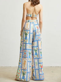 Blue Tropical Tiles Bottom