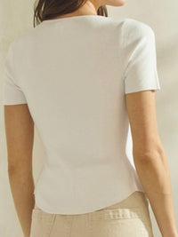 Delicate Middle Pleat Sweater Top