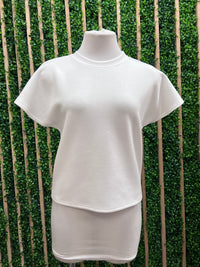 Modal Cap Short Sleeve Top