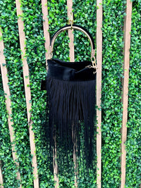 Exquisite Velvet Fringe Bombonier Bag