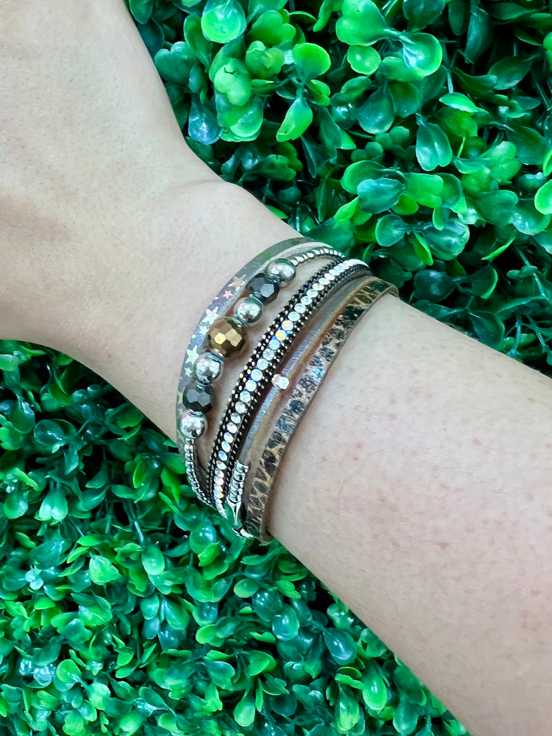 Leatherette Wrap Bracelets