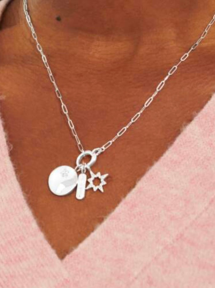 Little Moments Oval Clasp Luck Charms Necklace