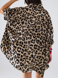 Beige Leopard Print Blouse