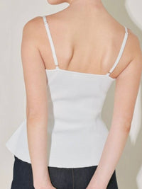 Buckle Detail Knit Cami Top