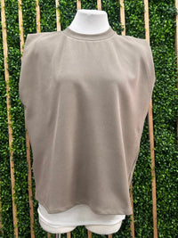 Cap Sleeve Round Neck Top