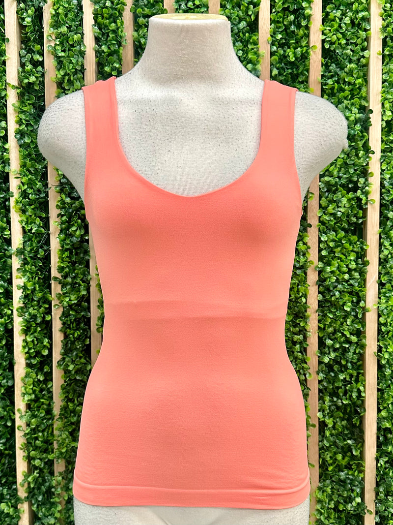 Smooth V Neck Basic Tank