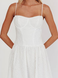 Sweetheart Bustier Eyelet Modi Dress