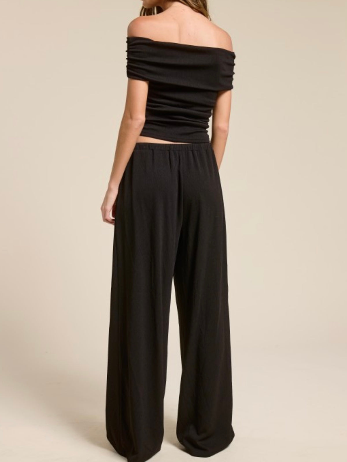 Off Shoulder Long Pant Set
