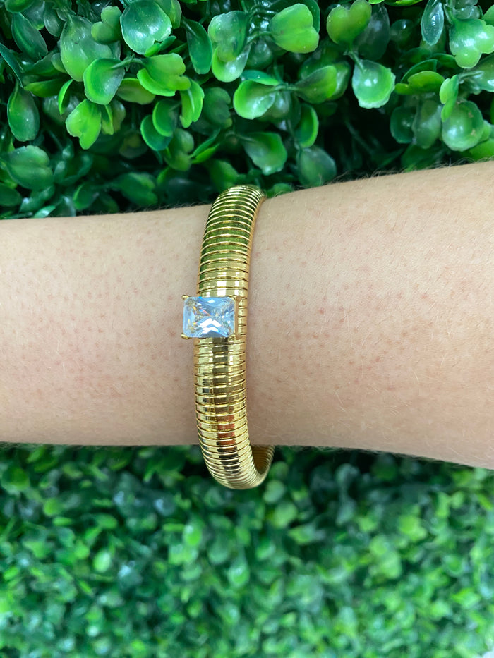 Crystal Embellished Cobra Bracelet