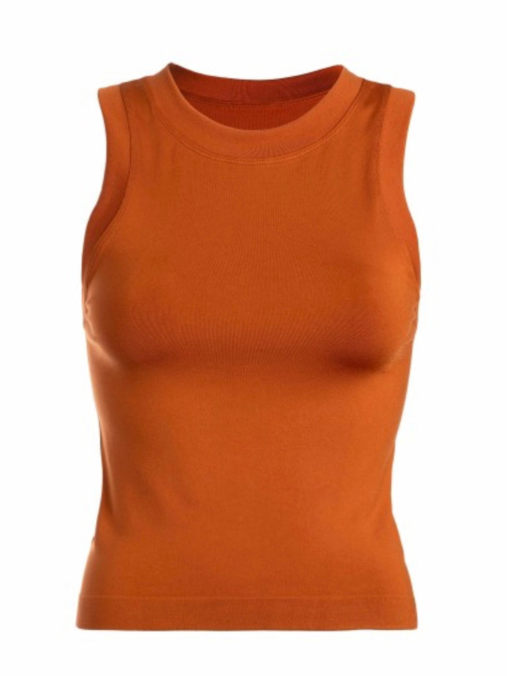 High Neck Sleeveless Basic Cami