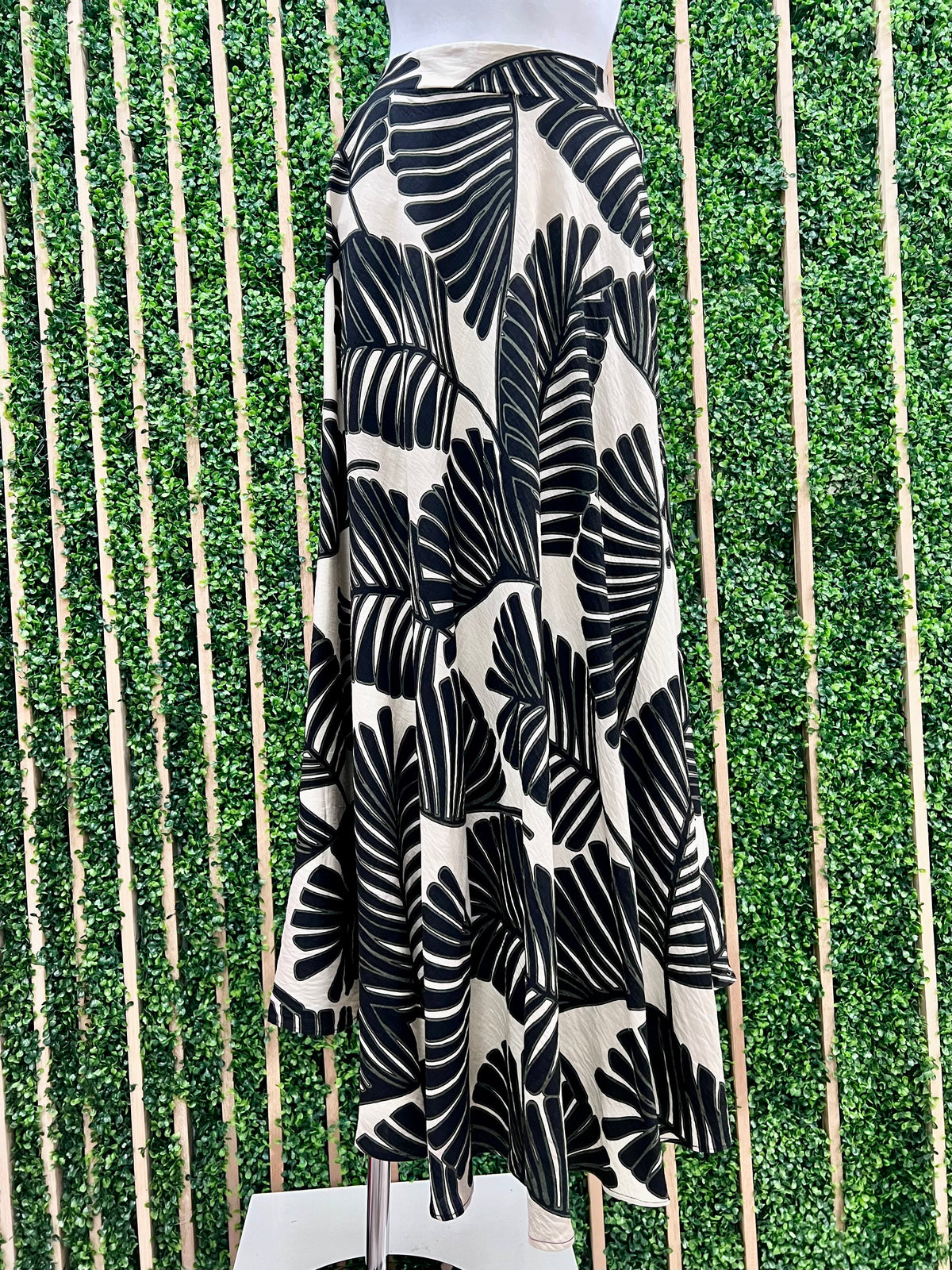 Tropical Leaves Maxi Skirt