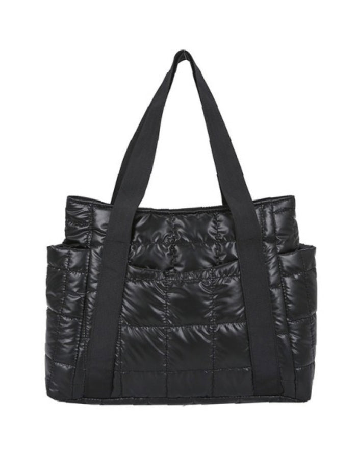 City Luxe Quilted Tote Bag