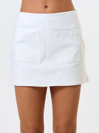 Stretch Woven Pocket Skort