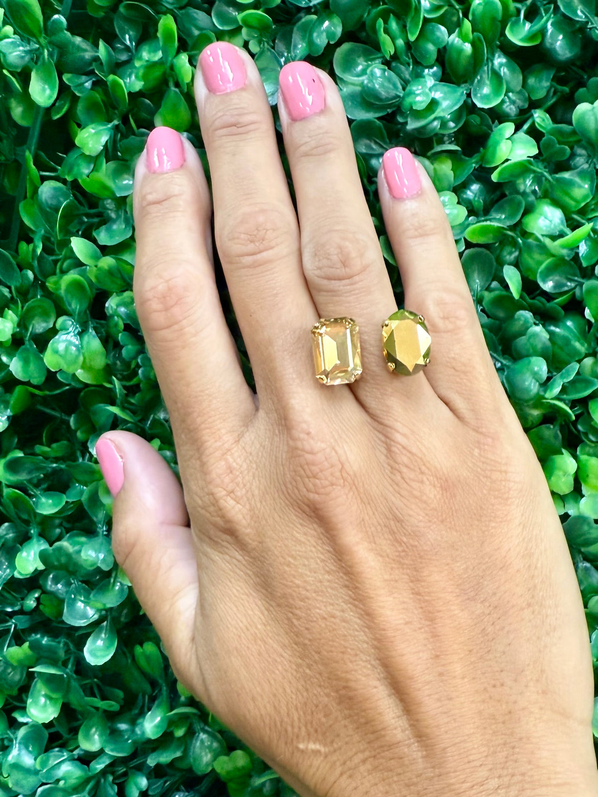Janel Adjustable Crystal Ring