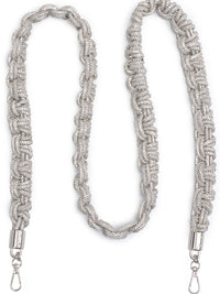 Rhinestone Links Braid Shoulder Strap