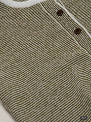 Sage Striped Knit Top