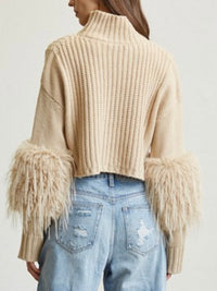 Exquisite Fur Detail Sweater
