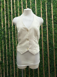 Ivory Halter Vest Top