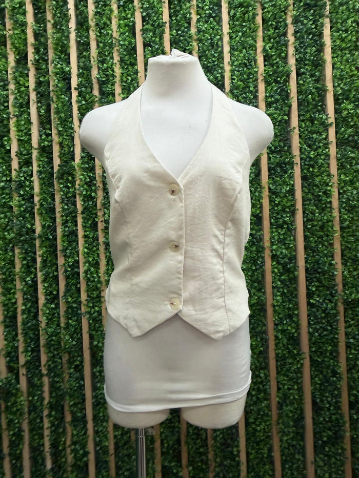 Ivory Halter Vest Top