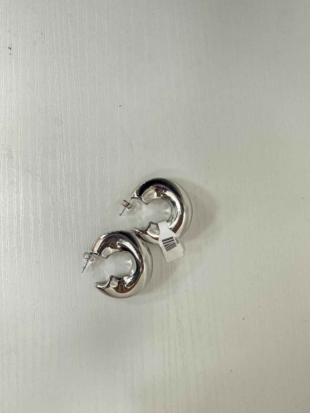 Twisted Stainless Steel Hoop Earrings