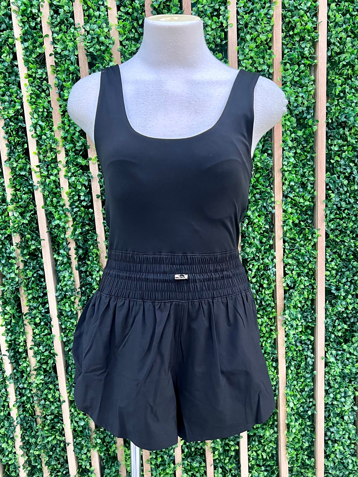 Black Cutout Detail Sporty ROmper