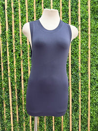 High Neck Sleeveless Basic Cami