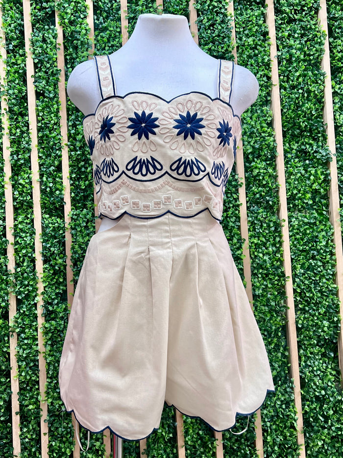 Beautiful Knit Detail Romper