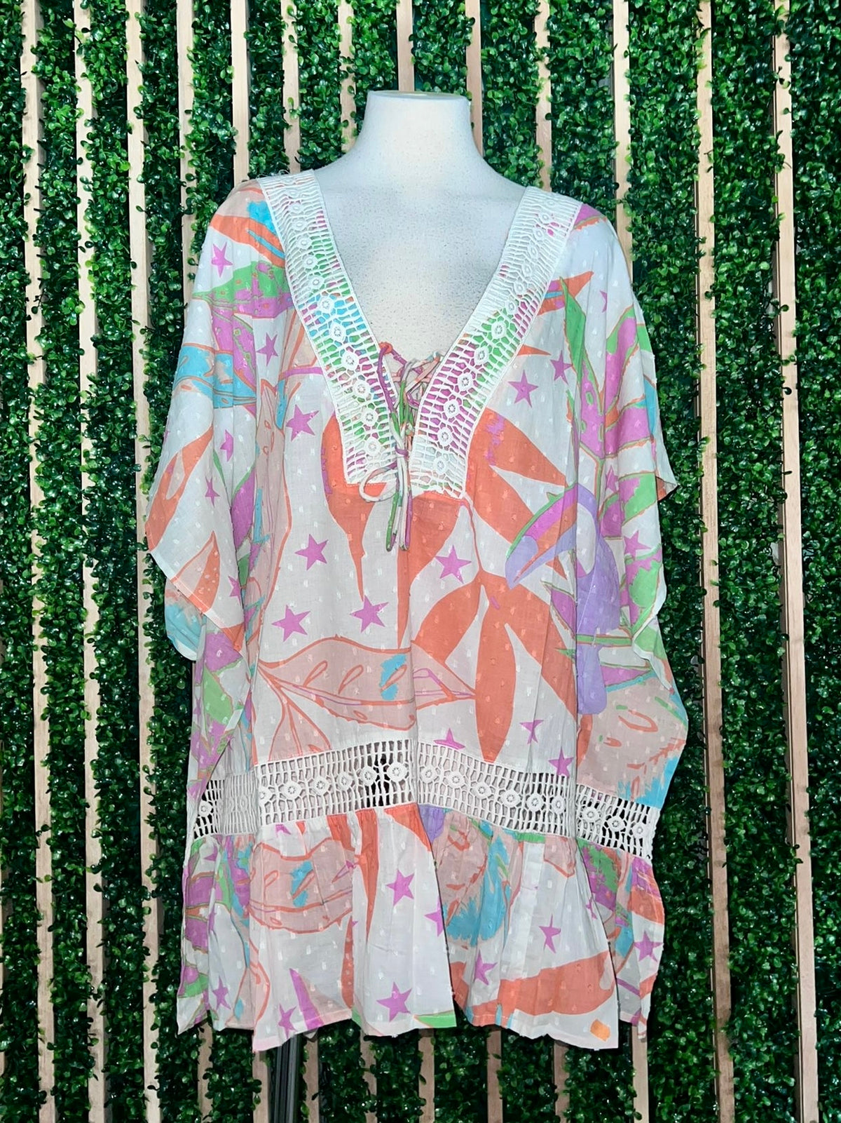 Bright Star Print Kaftan