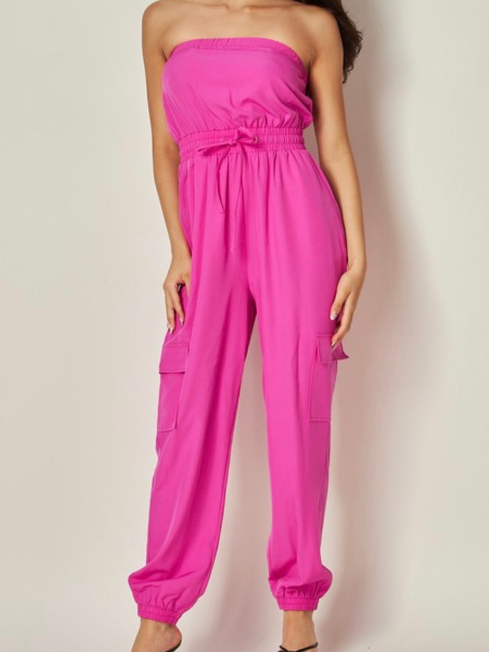 Strapless Jogger Jumpsuit