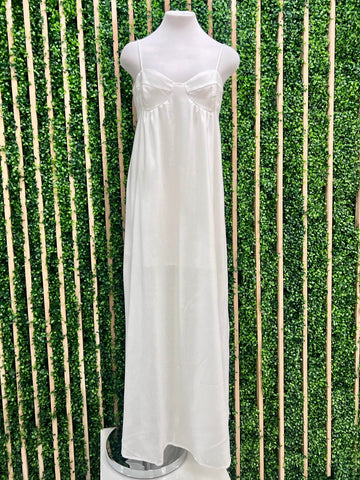 Collared Linen Tiered Maxi Dress