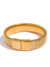 Wide Coil Cuban Bracelet