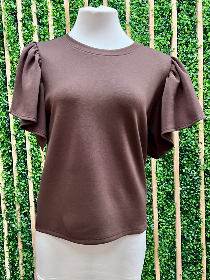 Flutter Sleeve Modal Blouse