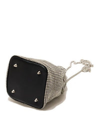 Crystal Embellished Small bucket Bag