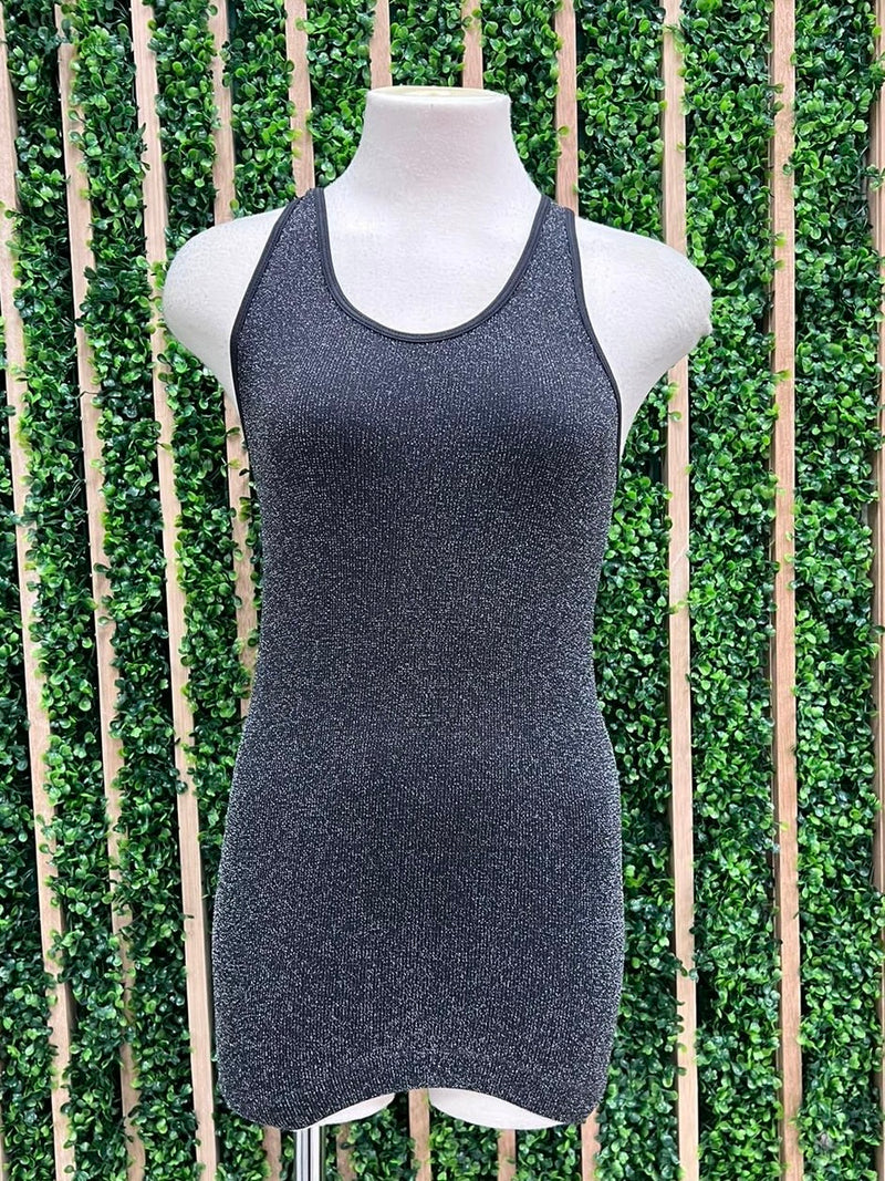 Metallic Trim Racerback Top