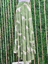 Tropical Leaves Maxi Skirt