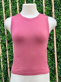 Cropped Seamless Muscle Tank