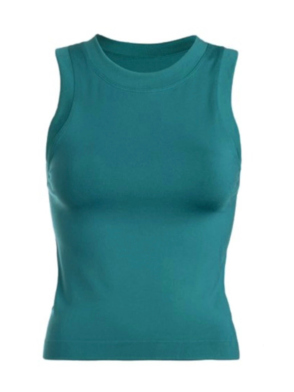 High Neck Sleeveless Basic Cami