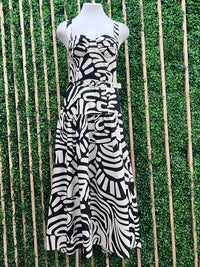 Black ivory Bustier Midid Dress