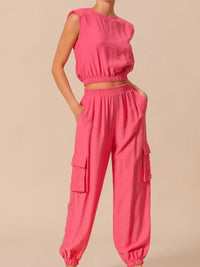Shoulder Pad Pant Set