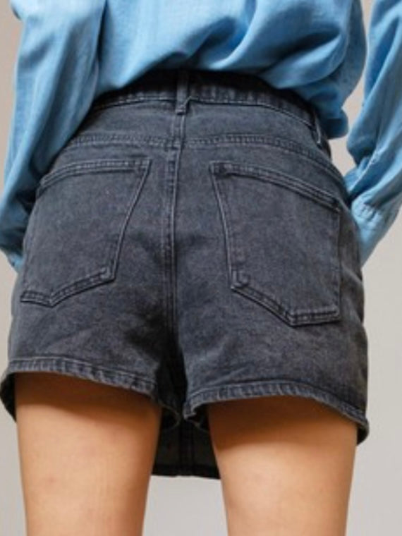 Straight Denim Skort