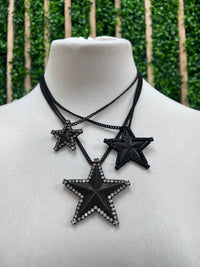 Rhinestone Tova Multi Star Necklace