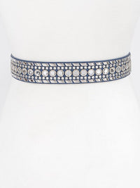 Rhinestone Metal Studded belt