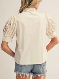 Beautiful Embroidered Sleeve Blouse