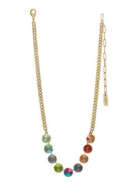 Mini Sofia Metallic Mix Crystal Necklace