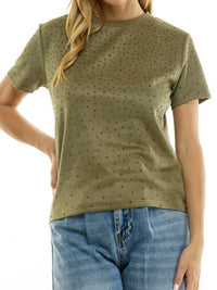 Crystal Studded T Shirt