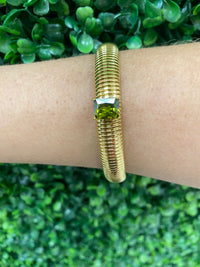Crystal Embellished Cobra Bracelet