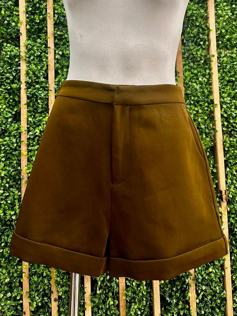 Olive Tailored Shorts