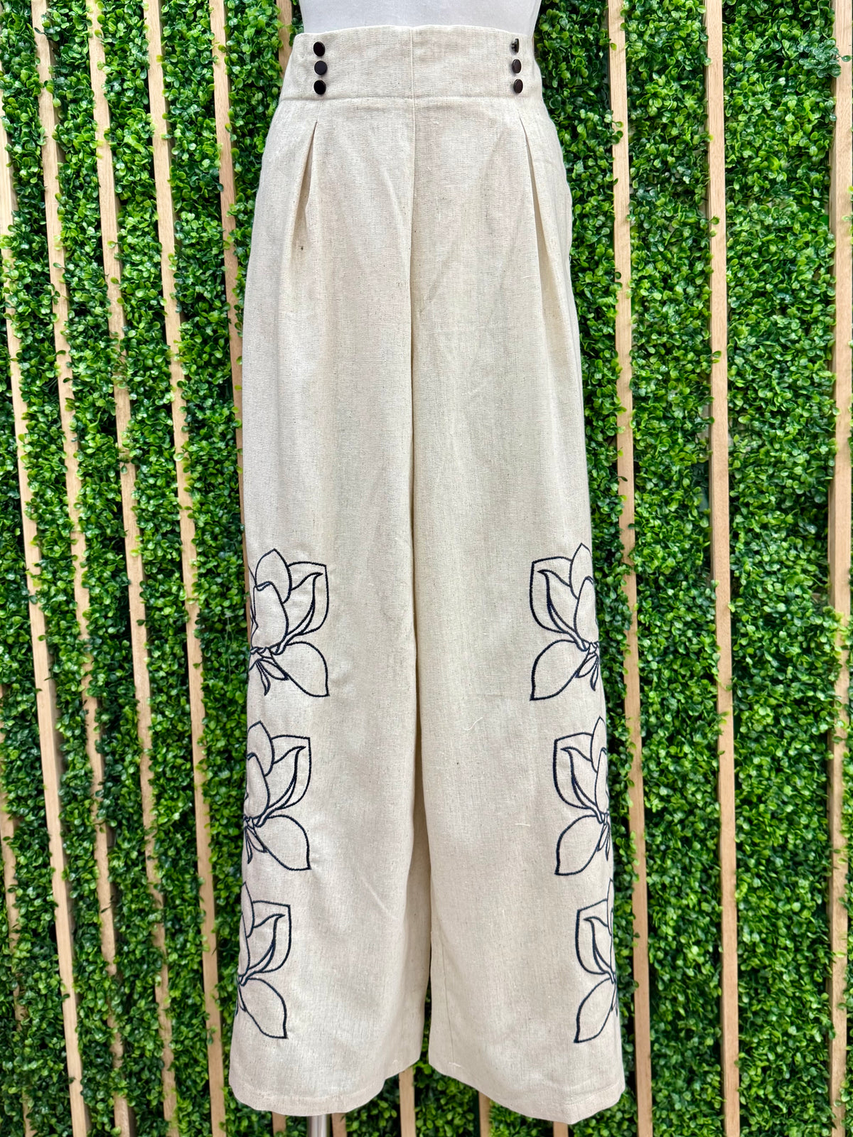 Beautiful Apricot Embroidered Pant