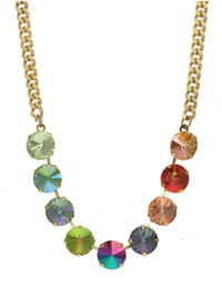 Mini Sofia Metallic Mix Crystal Necklace