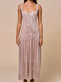 Beautiful Sequin Corset Midi Dress